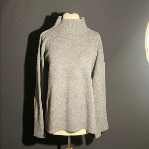 Elegant Women's Gray Turtleneck Sweater